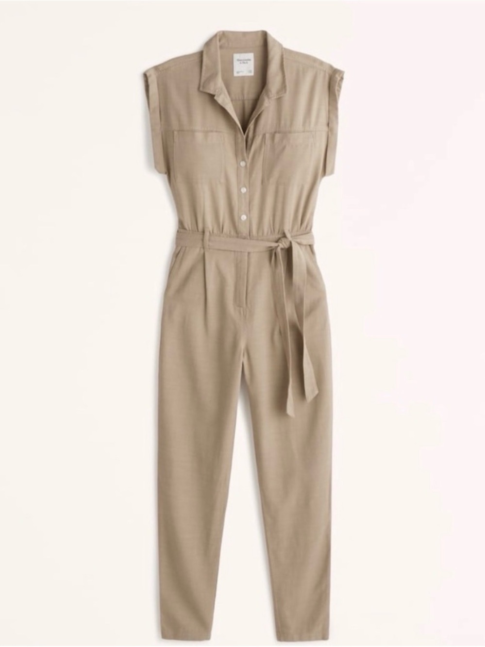 Abercrombie & Fitch light brown jumpsuit size Xsp